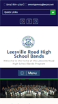 Mobile Screenshot of leesvilleband.org