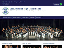 Tablet Screenshot of leesvilleband.org